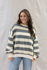 URBAN STRIPED TERRY TOP
