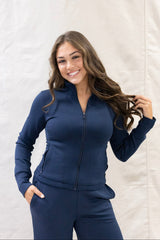 PEARL CLOUD SLIM FIT ZIP UP