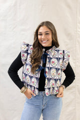 PUFF FLORAL VEST