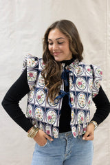 PUFF FLORAL VEST
