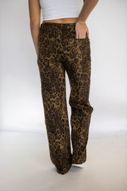 EXTRA LEOPARD DENIM PANT