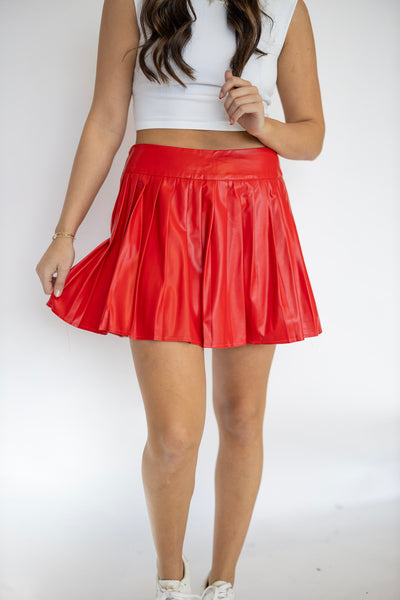 OVERLAP PLEATED SKORT