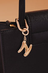 Initial Bag Charm Keychain