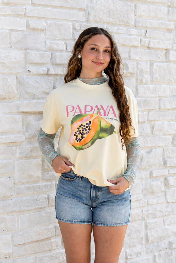 Papaya Graphic Tee