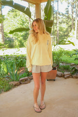 Mid-Rise Side Stripe Track Shorts