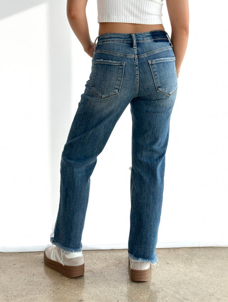 TOP-NOTCH HIGH RISE SLIME WIDE JEAN