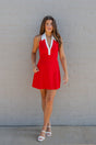 Collared Open Back Dress