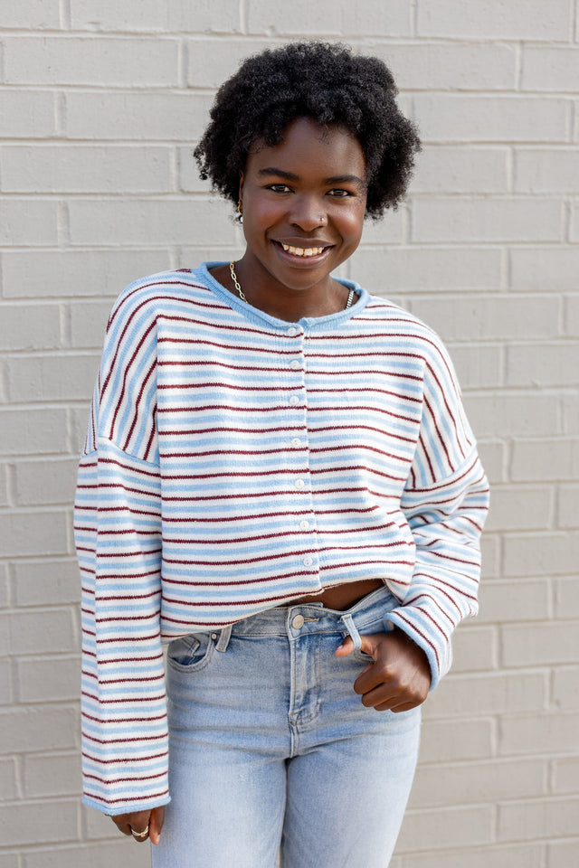 Multicolor Striped Cardigan