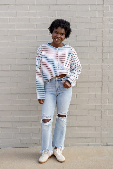 Multicolor Striped Cardigan