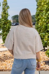 Dropped Shoulder Mock Sweater