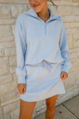 Modal Scuba Quarter Zip Funnel Neck Pullover