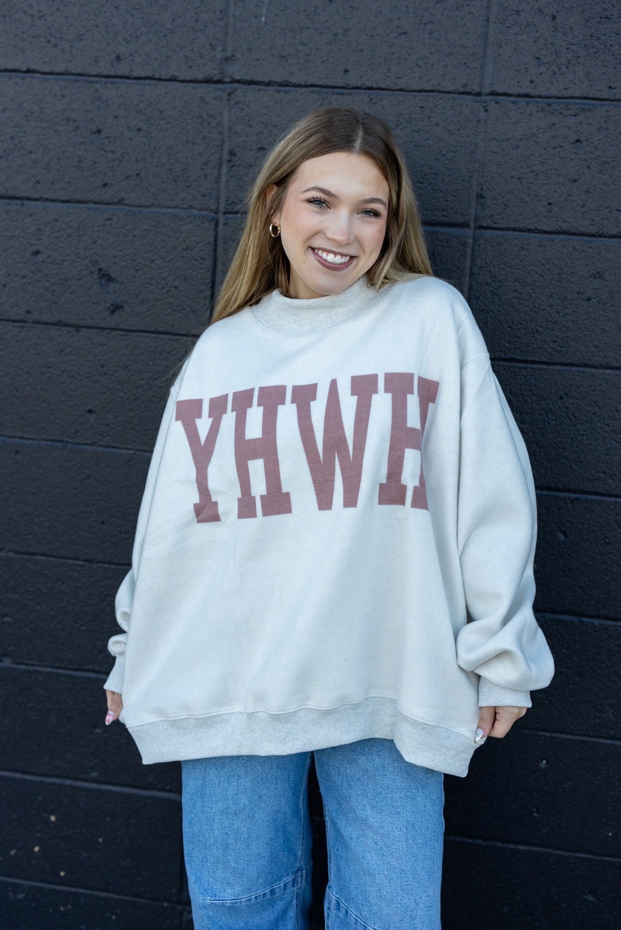 Yeshua / YHWA Reverse Mockneck