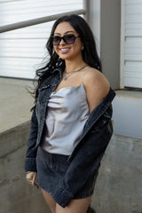 Rhinestone Strip Cami Top