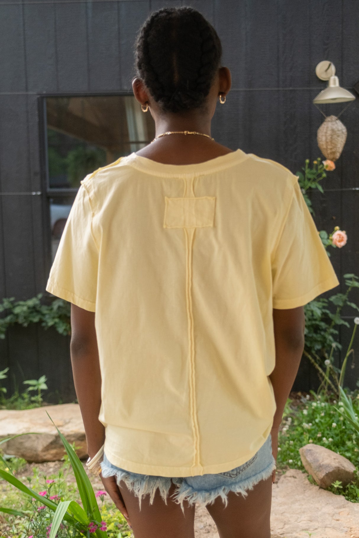 Pigment Washed Cotton Tee