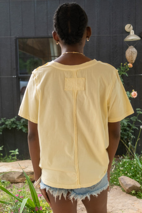 Pigment Washed Cotton Tee