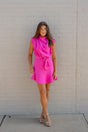 Cowl Neck Mini Dress