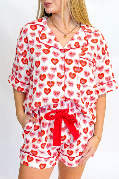 ROSE HEART PJ SHORT