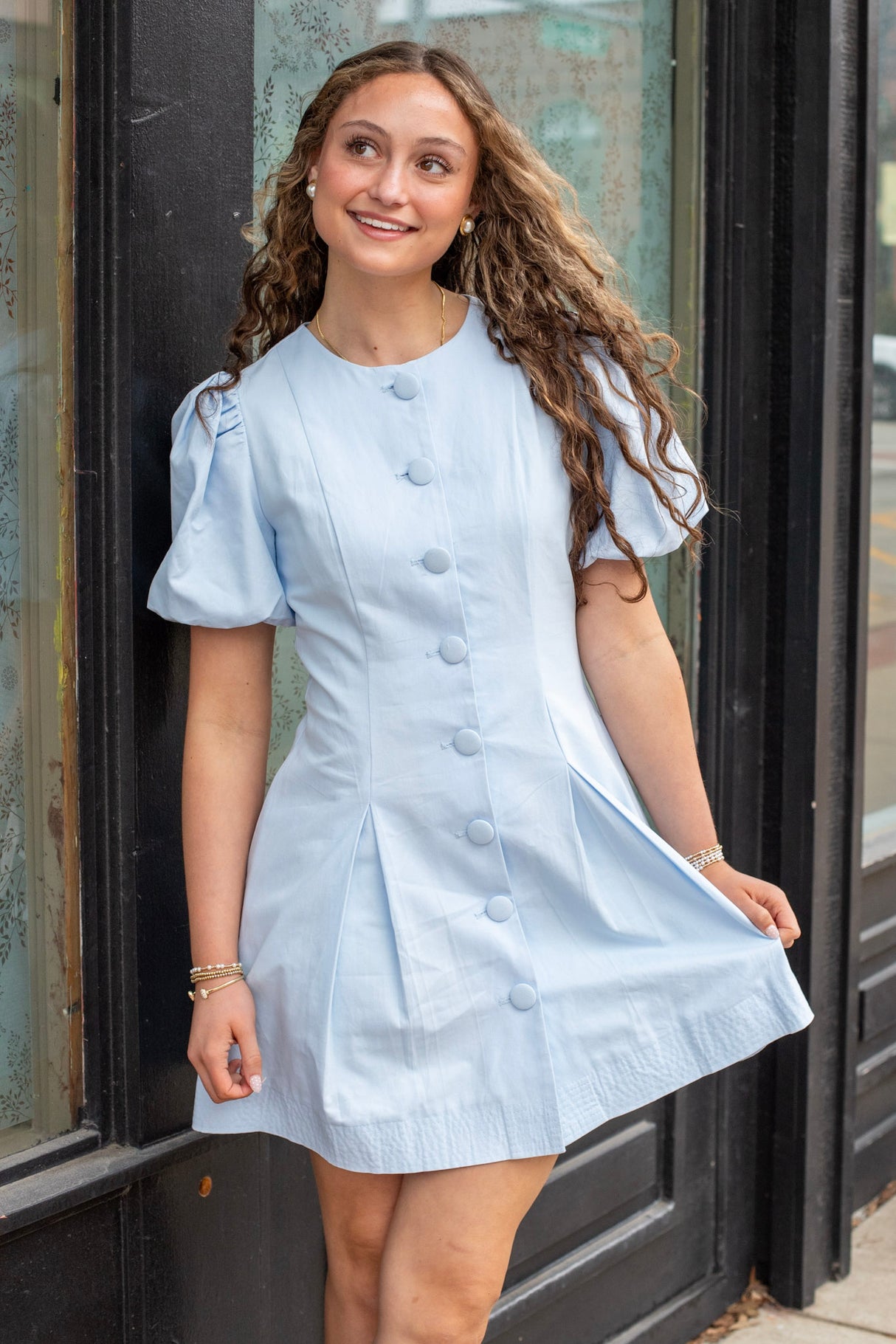 Voluminous Button Down Dress