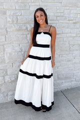 Tiered Maxi Dress With Detachable Strap