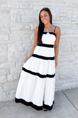 Tiered Maxi Dress With Detachable Strap
