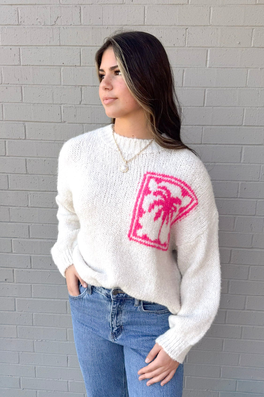 Palm Tree Sweater