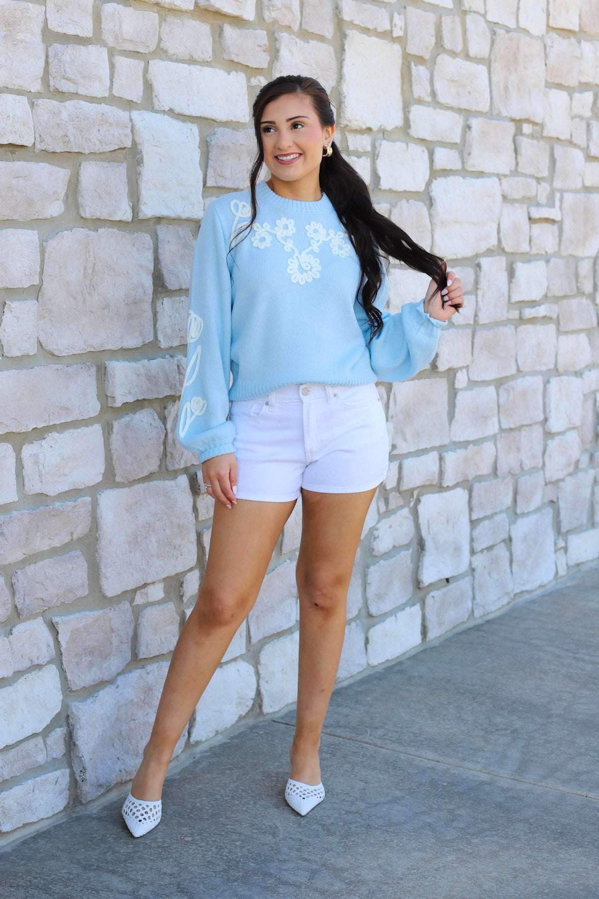 Celestial Embroidered Sweater