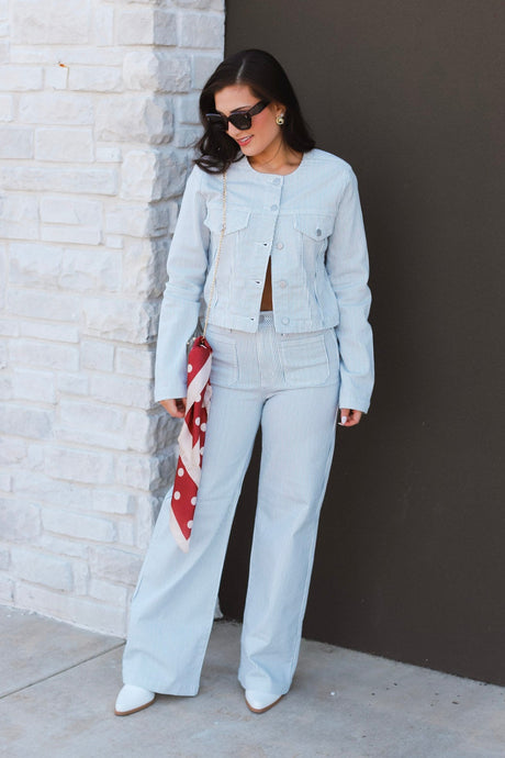 Stripe Barrel Jeans