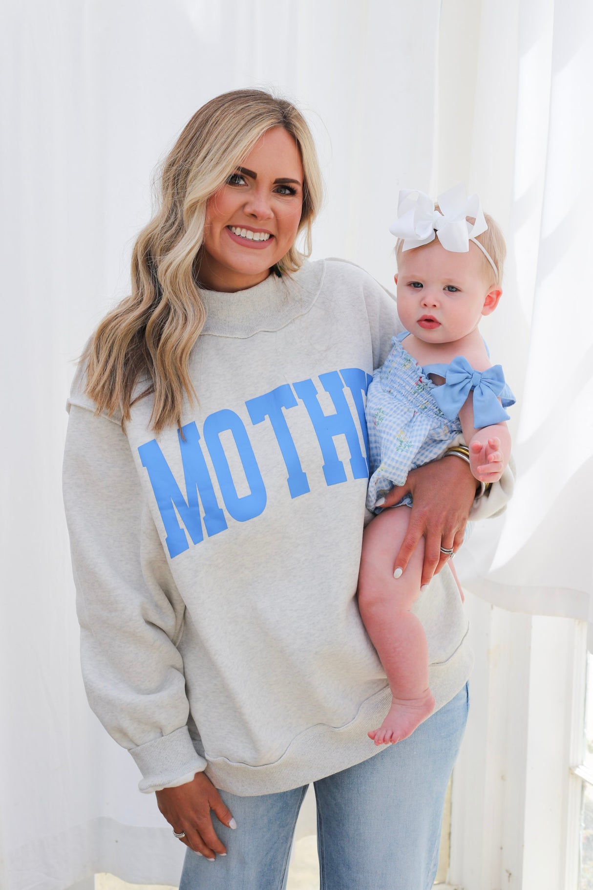 Mother/Cool Mom Reversible Mockneck