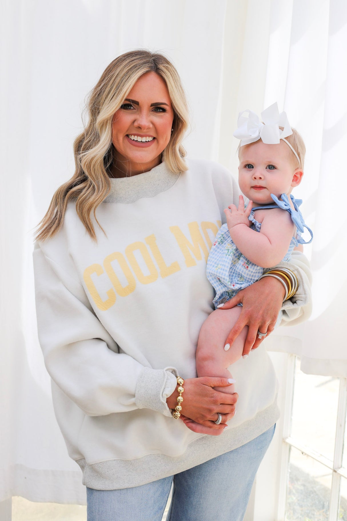 Mother/Cool Mom Reversible Mockneck