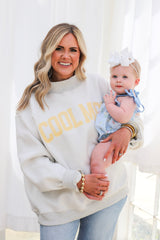 Mother/Cool Mom Reversible Mockneck