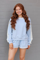 Lace Trim Lounge Top