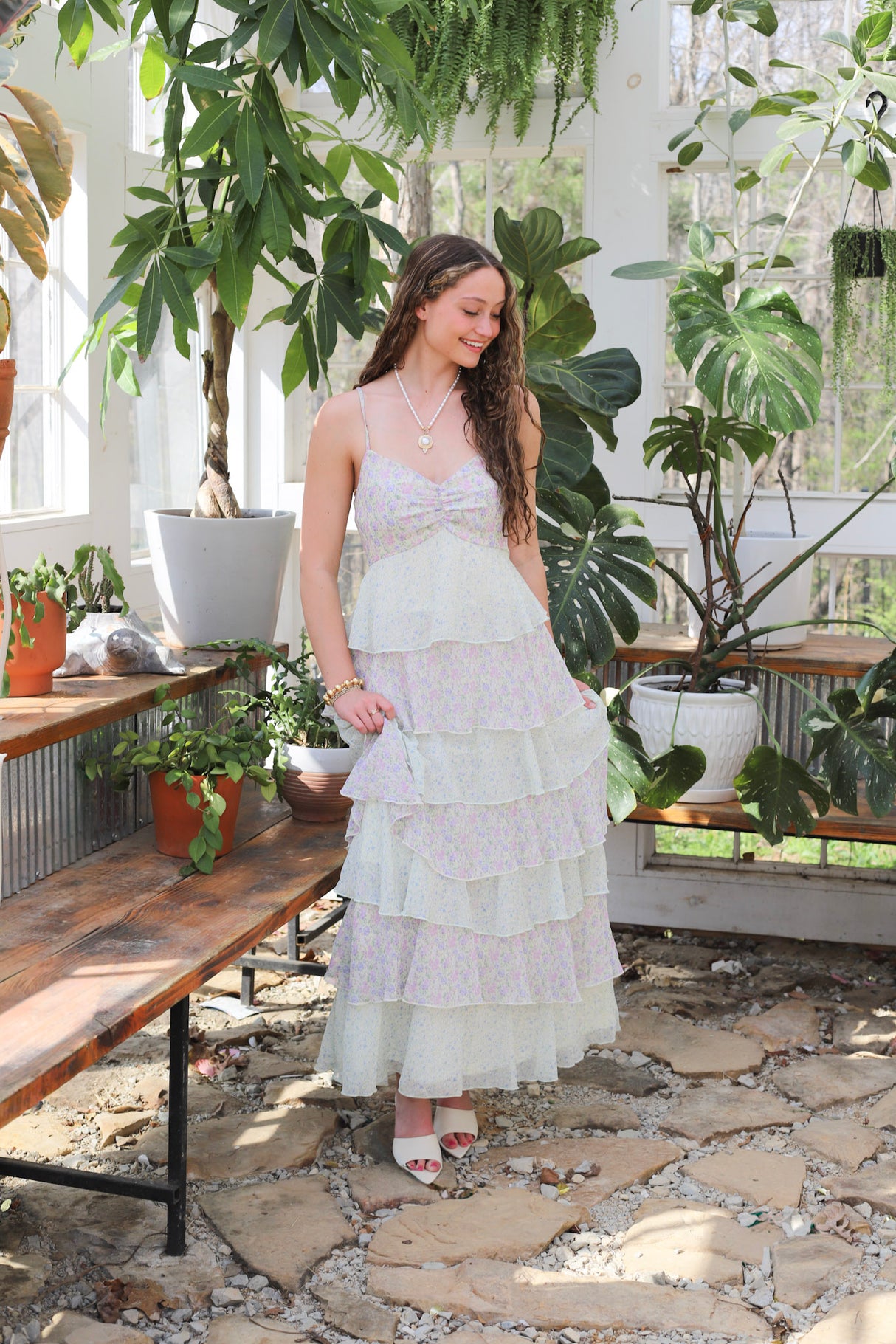 Floral Dream Ruffle Maxi