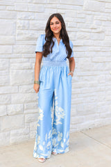 Trina Tropics Leaf Jumpsuit (Multiple Colors)