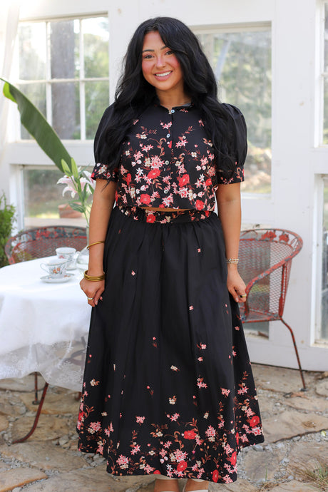 Floral Days Midi Skirt