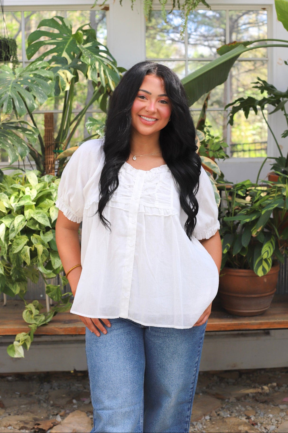 Delicate Ruffle Blouse