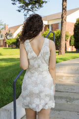 Rose Detail Sequin Mini