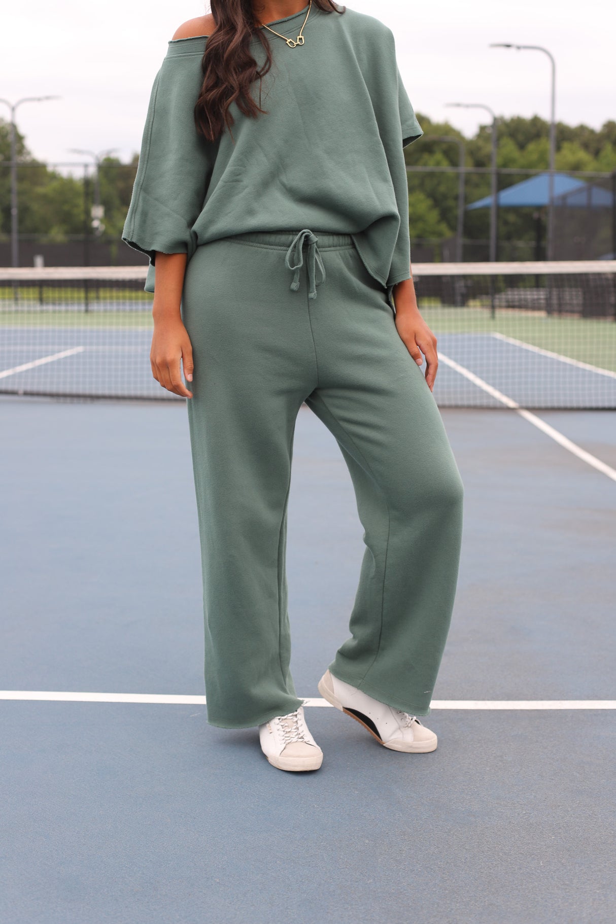 Malibu Wide-Leg Fleece Pants