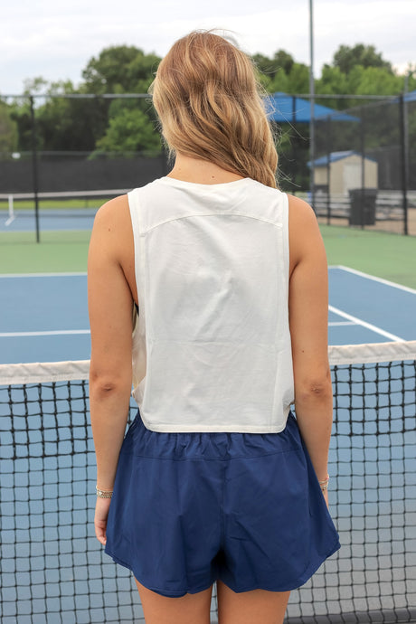 Pima Cotton Relaxed Side-Knot Tank