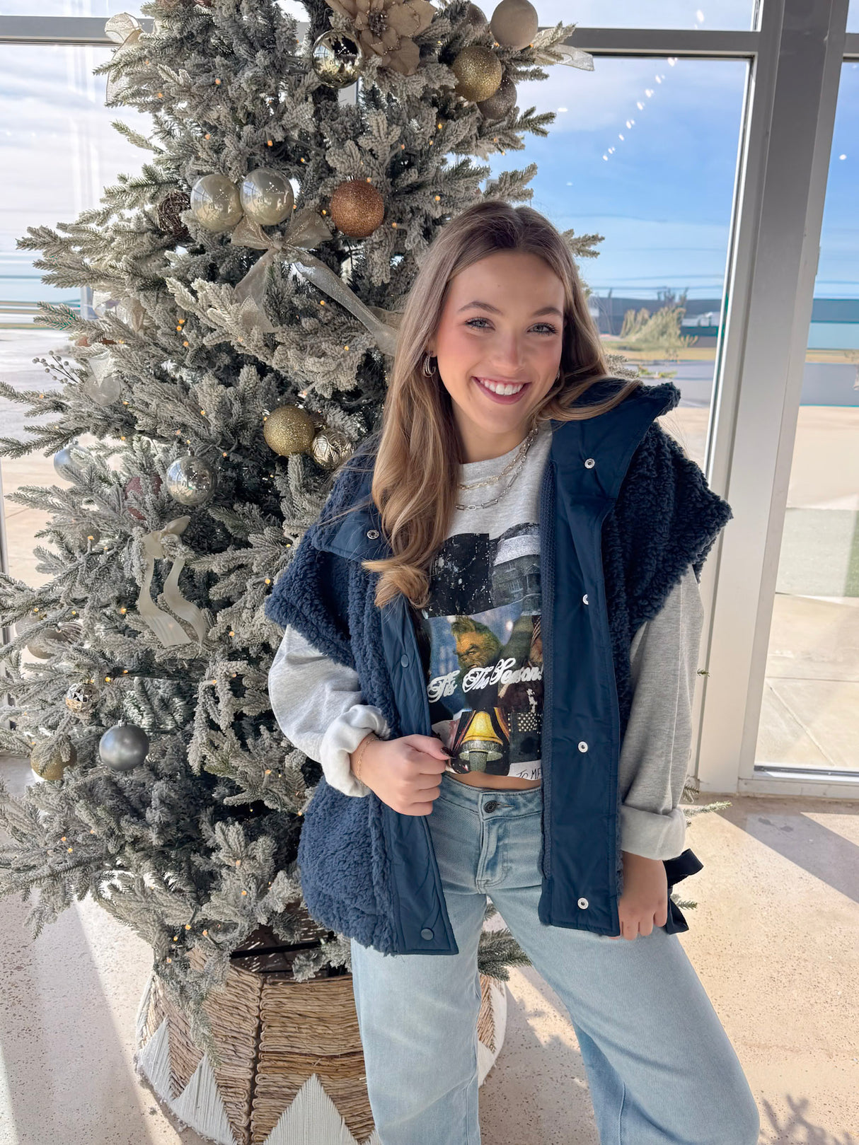 SOFT FUR VEST JACKET