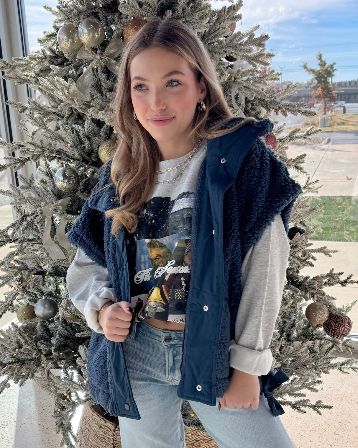 SOFT FUR VEST JACKET