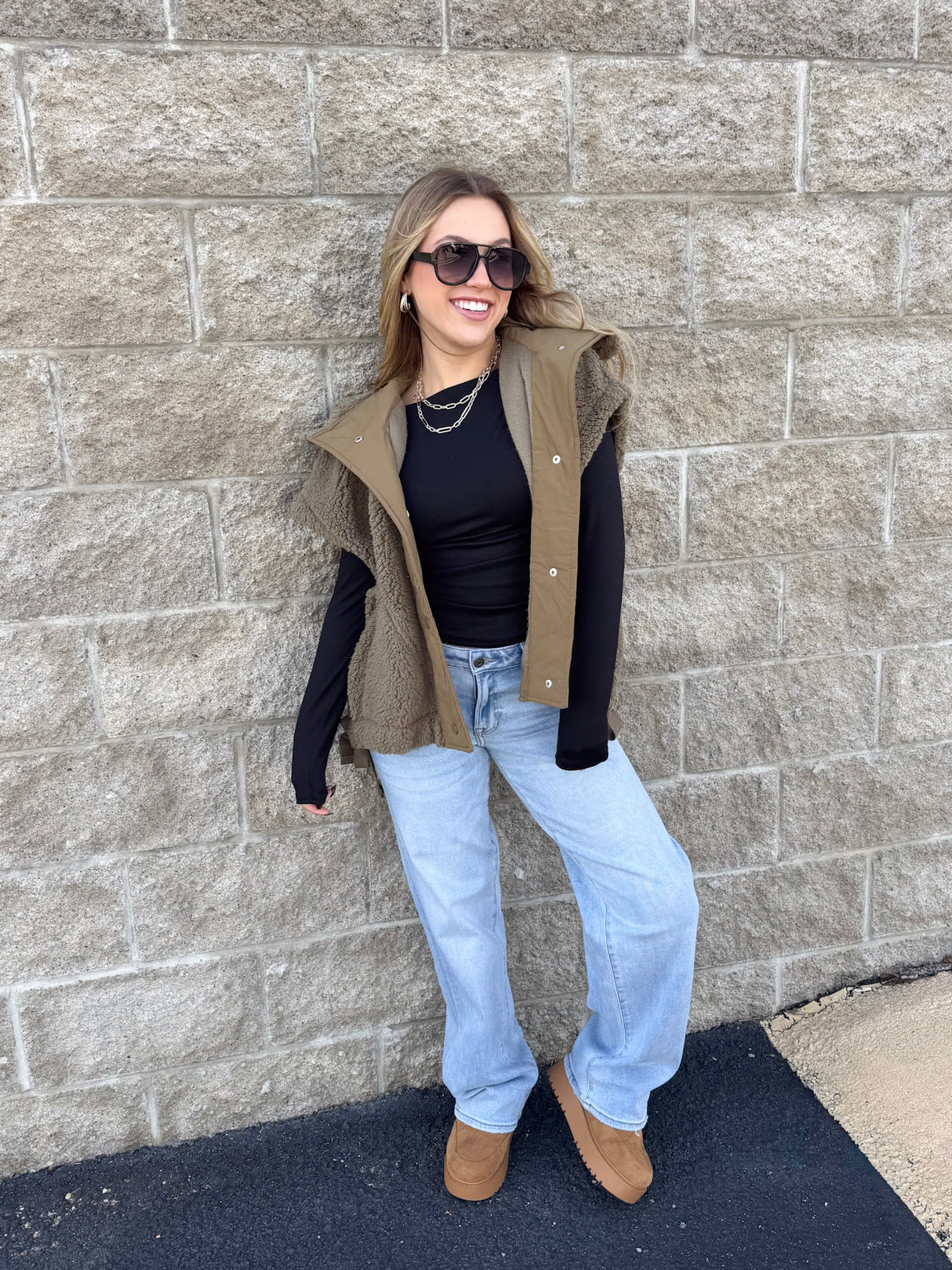 SOFT FUR VEST JACKET