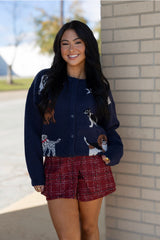 Dog Knit Cardigan