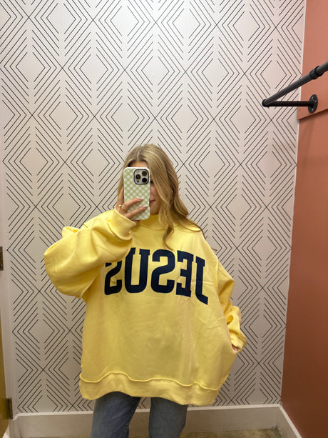 Jesus Reversible Mockneck - Butter
