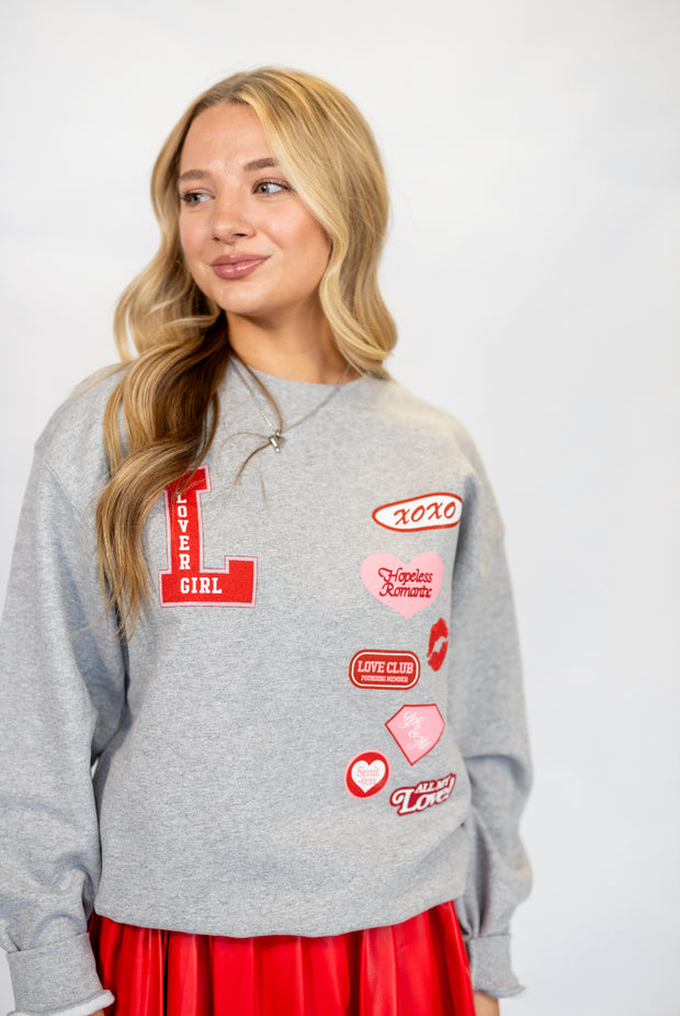 LOVER GIRL PATCH SWEATSHIRT