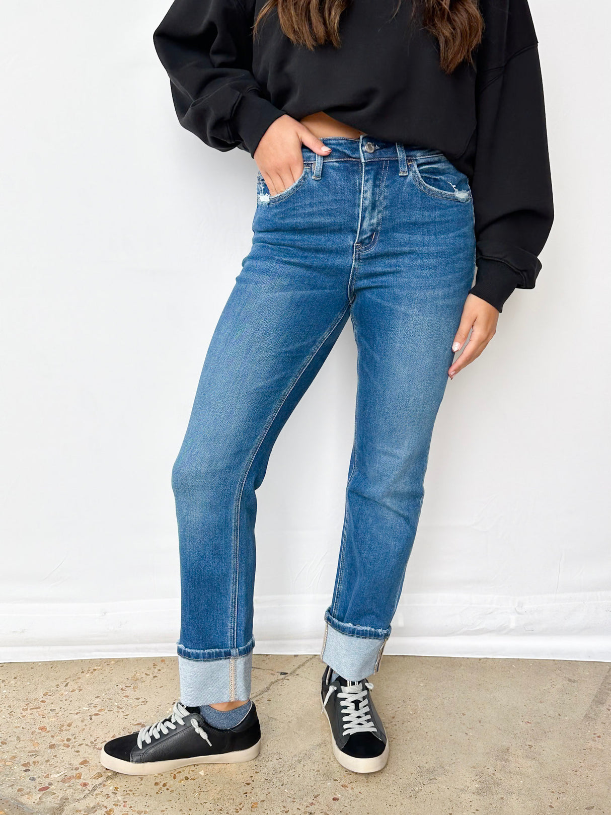 DAPHNE CUFFED ANKLE JEAN