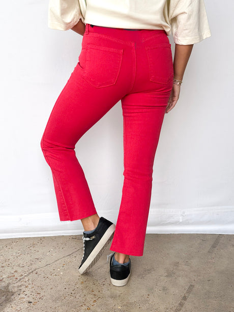 KIMMY HIGH RISE CROP FLARE JEAN