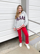 TEXAS STRIPE CUFF SWEATSHIRT