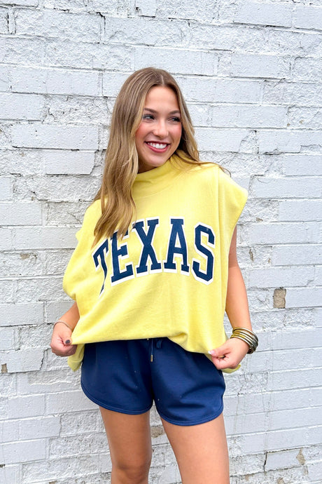 TEXAS SLEEVELESS MOCK NECK