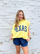 TEXAS SLEEVELESS MOCK NECK