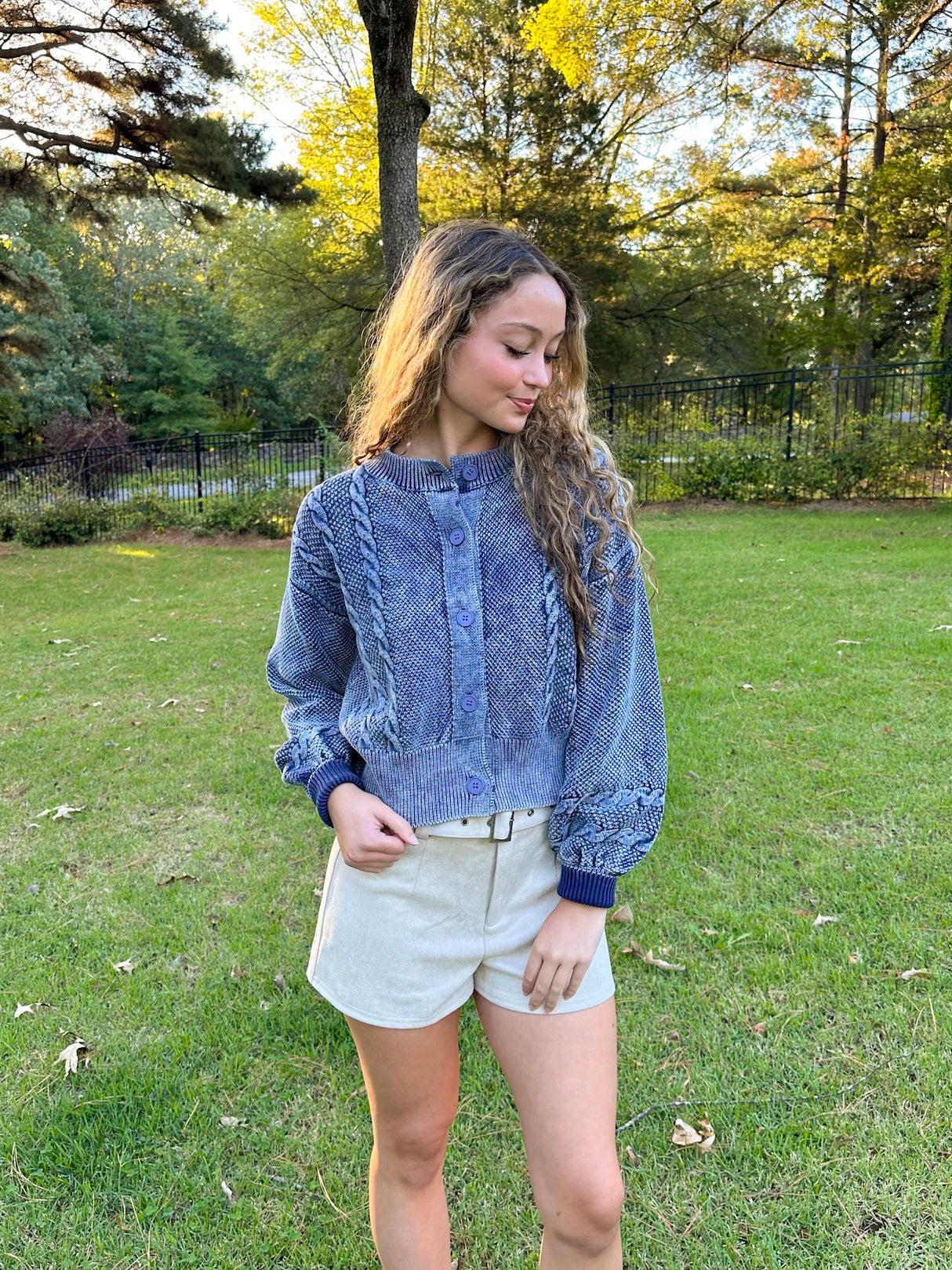 CABLE KNIT CARDIGAN